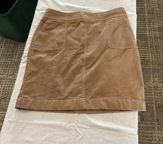 Talbots corduroy beige skirt