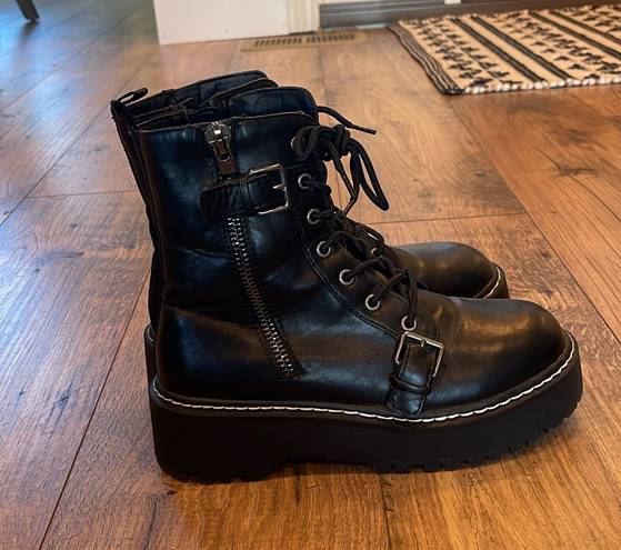 Wild Pair Arriele Platform Combat Boots