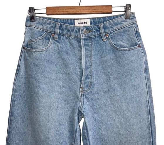 Rolla's  Classic Straight High Rise Regular Fit Jean In Vanessa Blue Wash