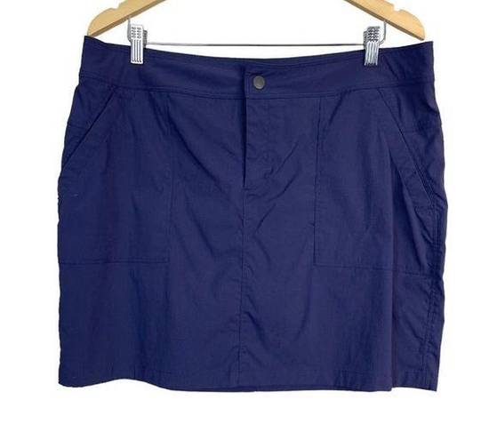 Boston Traders  Skort Womens Large Nylon Blend Purple Navy Active Athletic Casual