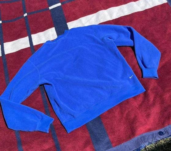 Nike  ACG Royal blue fleece long sleeve crewneck sweater 
Tagged S small