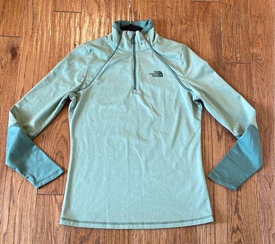 The North Face  green 100 Cinder quarter zip pullover sweater M