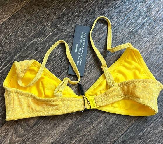 Triangl Swim Glitter Yellow Top