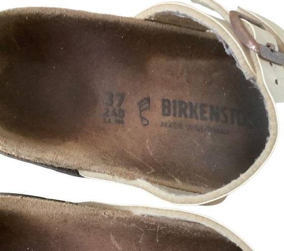 Birkenstock  Mayari beige strappy sandals Sz 37 US 7
