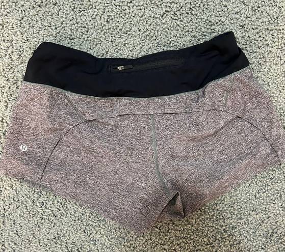 Lululemon Gray Speed Up Shorts