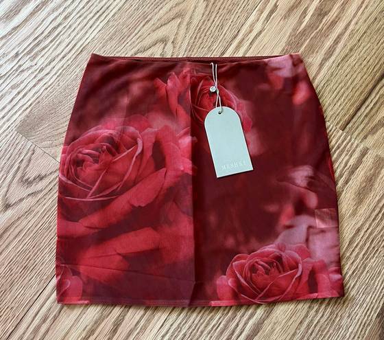 Meshki Rose Mini Skirt