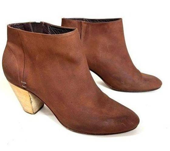 ma*rs Rachel Comey  Leather Booties Brown Size 10