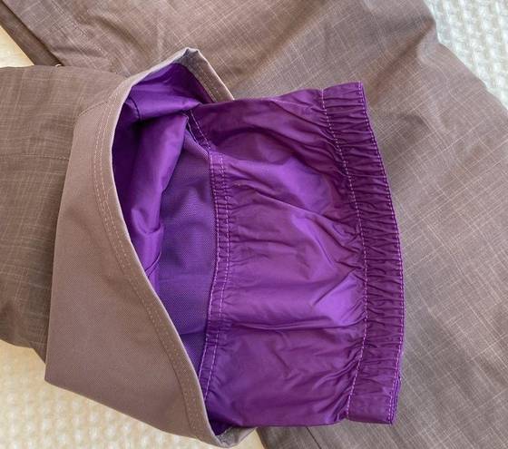 The North Face Women’s Size MEDIUM Ski Snowboard Snow Pants Brown Purple