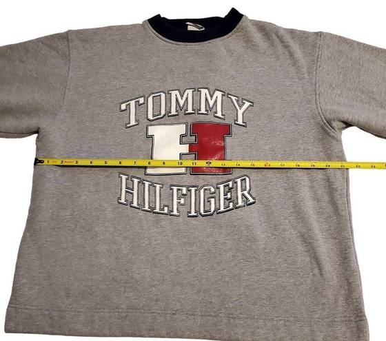 Tommy Hilfiger Vtg  Sweater Spell Out Logo Big H Sz M Pullover Jumper Sweatshirt