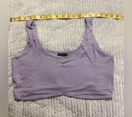 Naked Wardrobe  Lavender Cropped Tank Sz 3X NWT