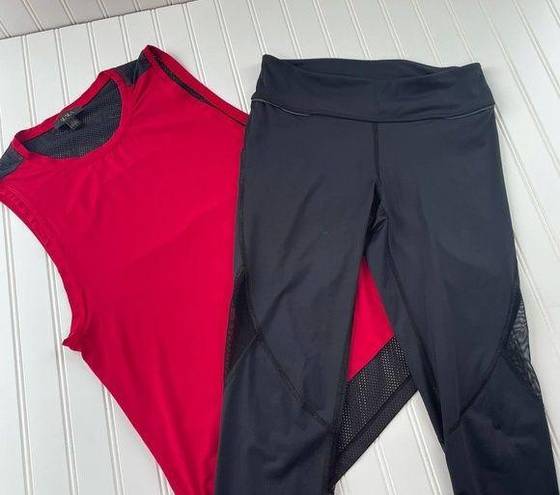 Alala  Women’s Two Piece athletic activewear Set Mid Calf Legging & Top Small