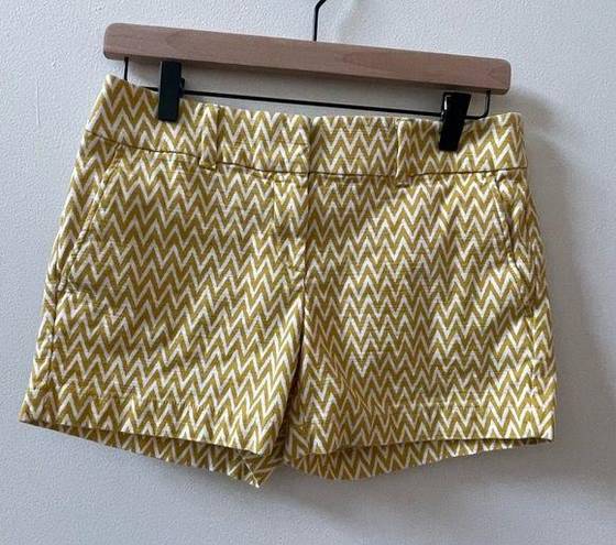 The Loft  Outlet shorts, yellow/white, size 0