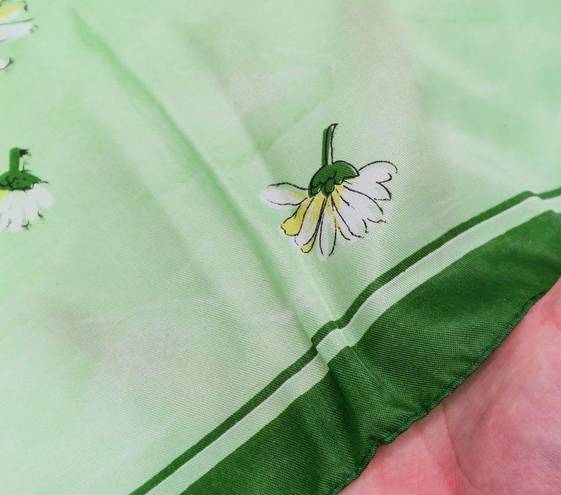 Daisy Vintage Green  Flower Scarf Wraps