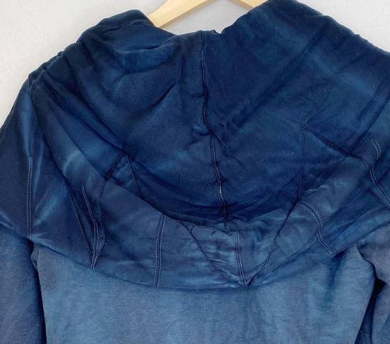 Young Fabulous and Broke  Navy Tie Dye Quilted Crop Moto Jacket Size XSmall