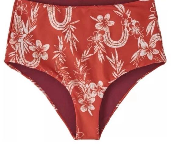 Patagonia NWT  Sunrise Slider Patalokahi Sumac Red Reversible Bikini Bottoms