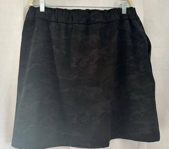 Hilary Radley  pull-up skirt black camouflage sz XXL