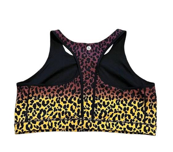 Torrid  Active Low-Impact Wireless Zip-Front Sports Bra Size 4 4X Leopard Black