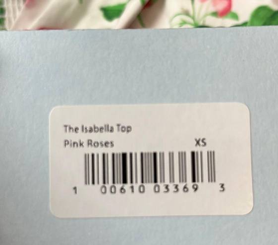 Hill House  The Isabella Top in Pink Roses—Size XS