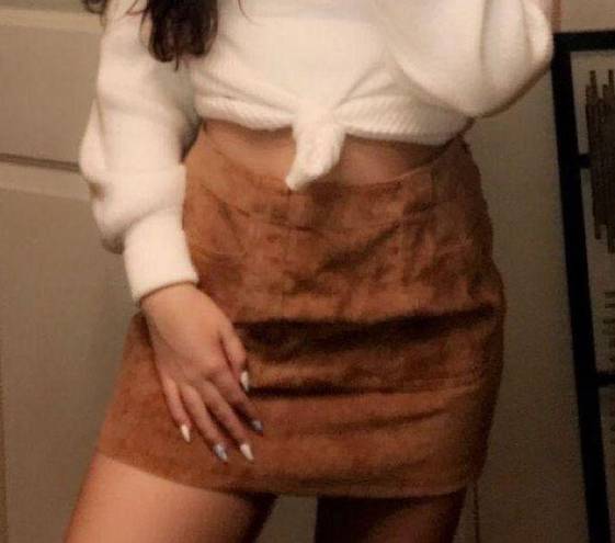 Urban Outfitters Tan Mini Skirt 