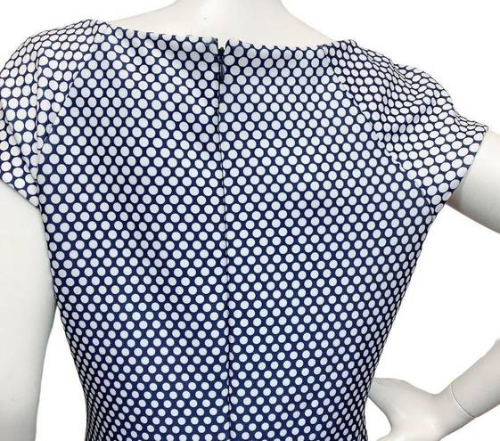 ECI Beige by  Women’s 10 navy and white polka dot sheath Ombre Dress