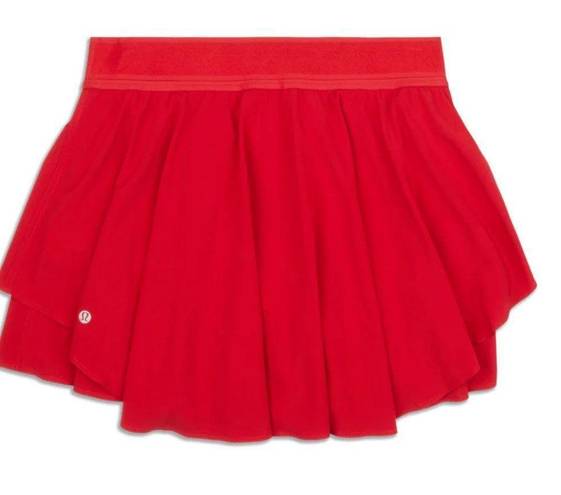 Lululemon Red  Court Rival Skort