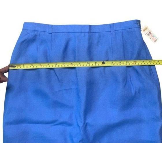 Talbots Linen Blend Women’s Blue Straight Skirts Size 12