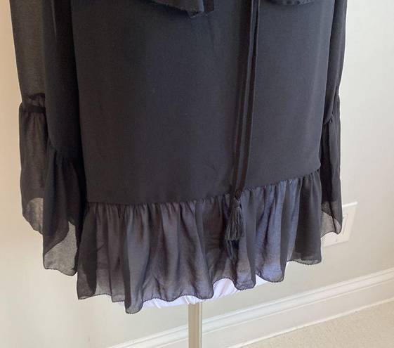 Rebecca Minkoff Black Chiffon Patti Blouse