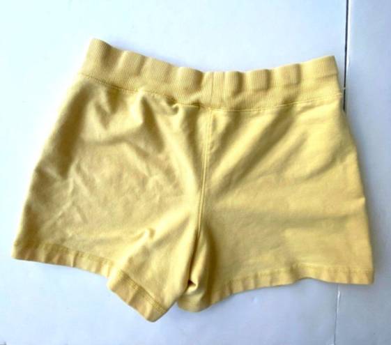 Athletic Works Vintage  Shorts Small 4-6 Warm Yellow Elastic Stretch Pull…