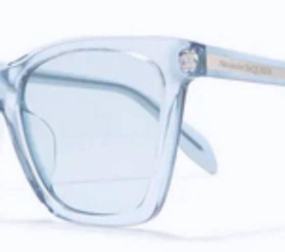 Alexander McQueen 54mm Square Sunglasses light blue