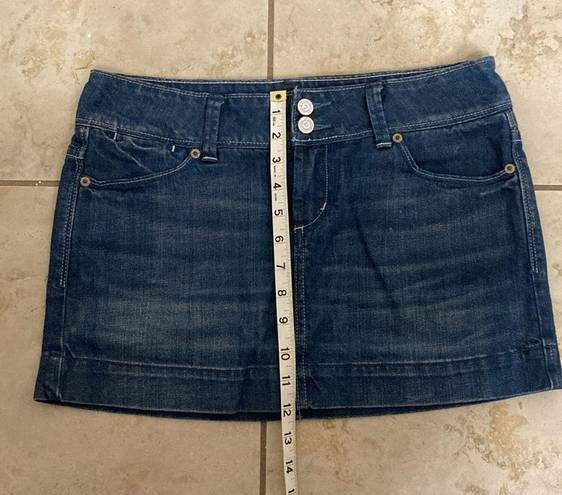 American Eagle Y2K Low Rise Denim  Mini Skirt