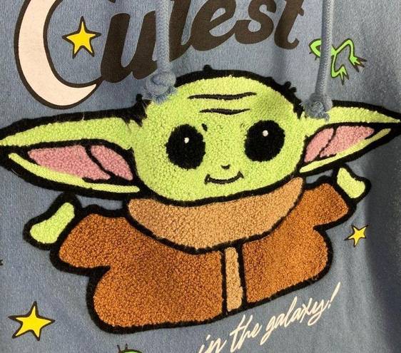 Star Wars Yoda Grogu Hoodie  Baby Womens Size XL Sweatshirt Mandalorian Graphic