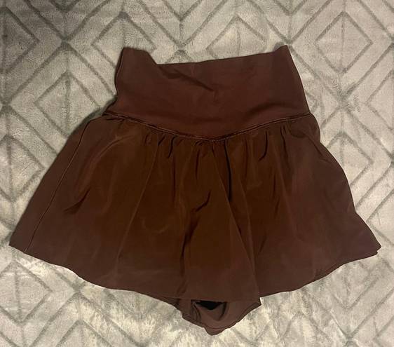 Aerie Brown Flowy Shorts