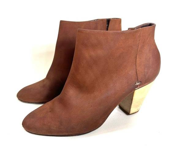 ma*rs Rachel Comey  Leather Booties Brown Size 10