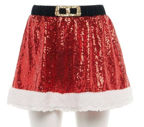 ma*rs - . Clause Santa Red sequin skirt - XXL - Brand new w/tags!