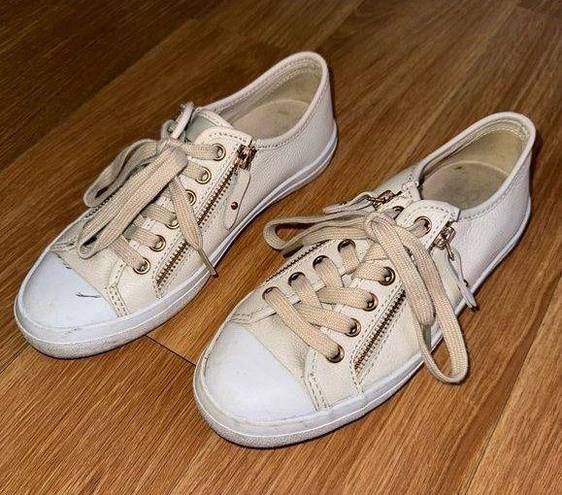 Coach  double zip cream empire sneakers size 6