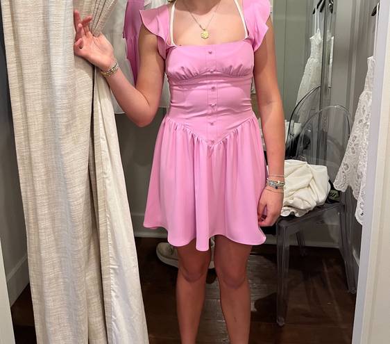 Amanda Uprichard Formal Pink Mini Dress