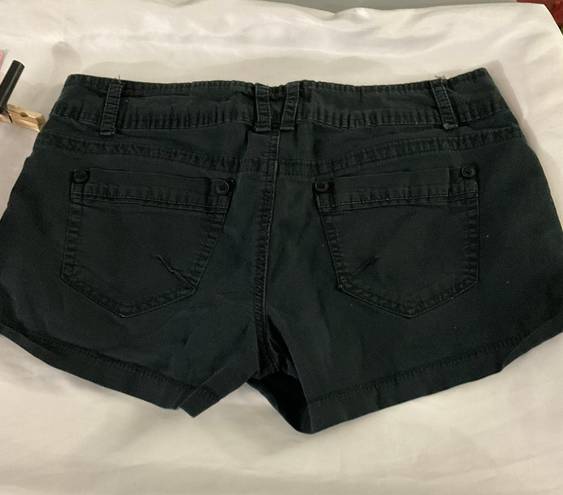 Rewind Black Denim Shorts Size 9 FADED