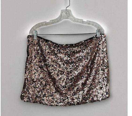 Free People NWT  Sequin Mini Skirt, Size 10