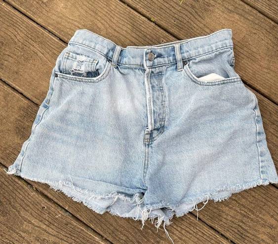 PacSun  High Rise Vintage Icon Light Wash Denim Shorts 29