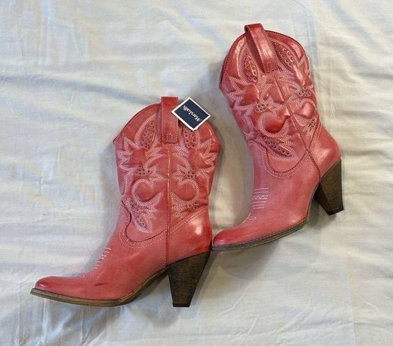 sbicca Of California Women's NWT Cowgirl Boots 10 Heeled Pink