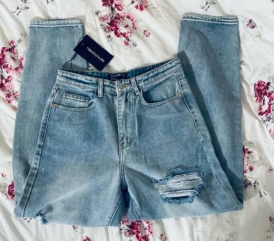 Pretty Little Thing NWT  Distressed Mom Jeans