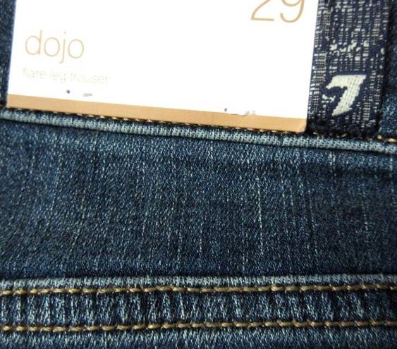 7 For All Mankind NWT  Dojo in B(air) Fate Original Trouser Flare Jeans 29 x 34