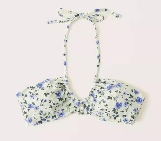 Abercrombie & Fitch New  Women’s floral print bandeau bikini top size Large