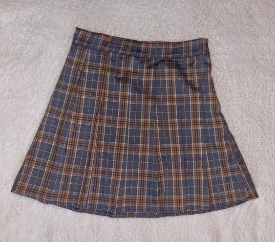 Plaid Mini Skirt Multiple