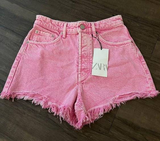 ZARA SALE‼️ NWT  PINK DENIM SHORTS