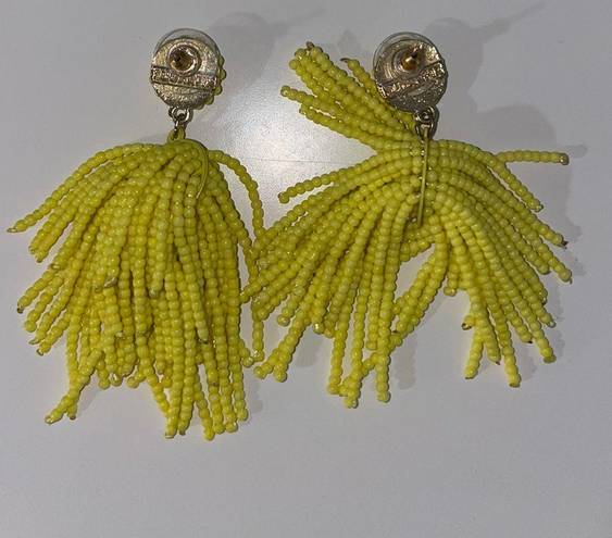 BaubleBar Yellow Tassel Earrings