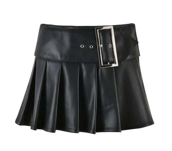 Tiger Mist Black Mini Skirt