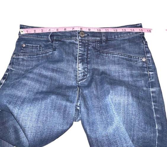 J.Jill  Women 6 Dark Wash Smooth Fit Straight Leg Jeans Denim Pockets Zip Blue