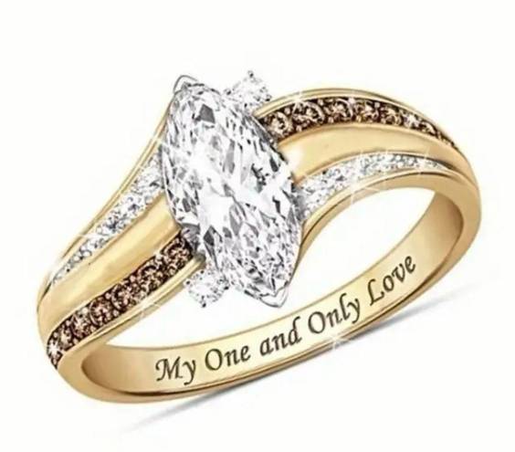 Only Gorgeous Ladies “My One and  Love” Statement Ring Size 7