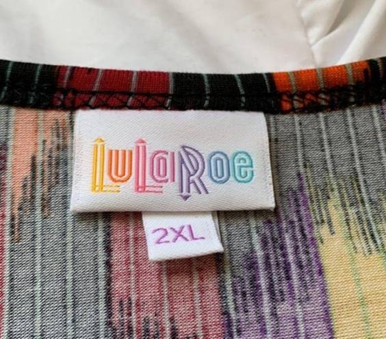 LuLaRoe Women's  Multicolor Irma Printed High Low Shirt Blouse Size 2XL NWT #2260